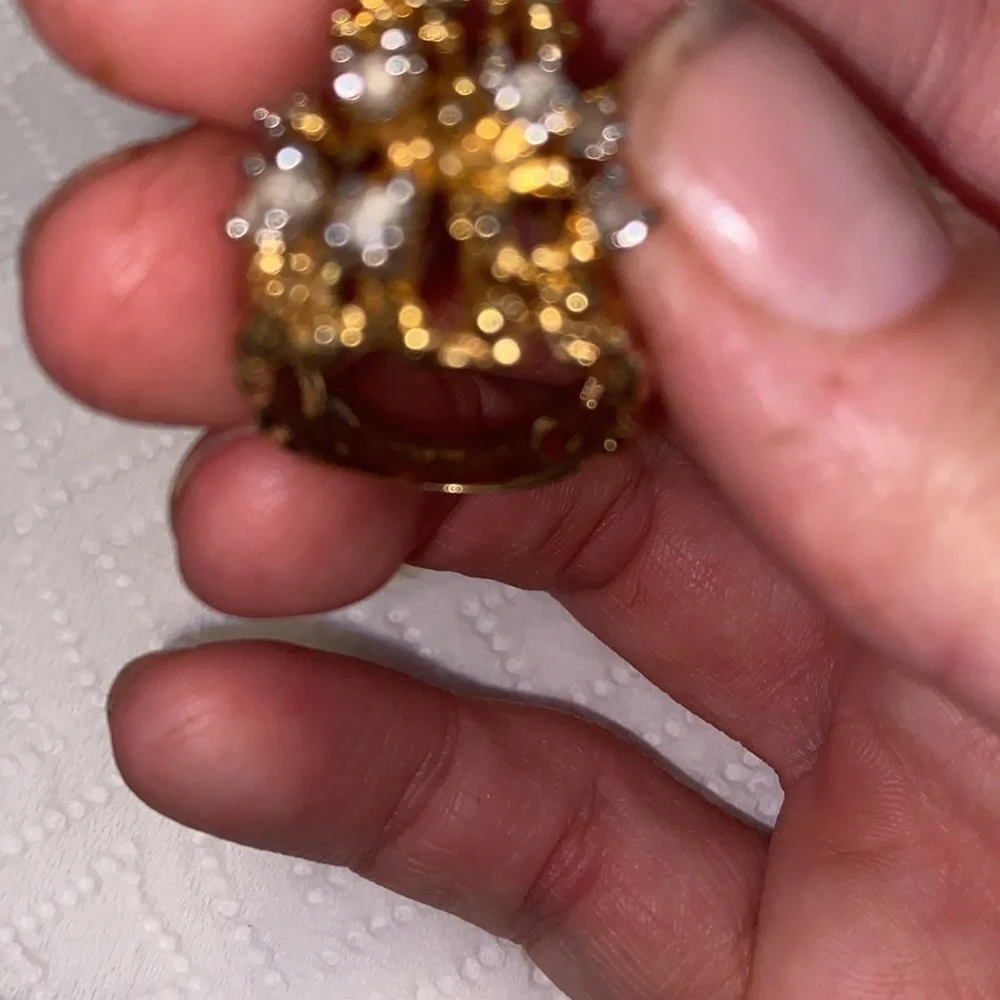 Antique unique gold plated ring - Picture 3 of 5